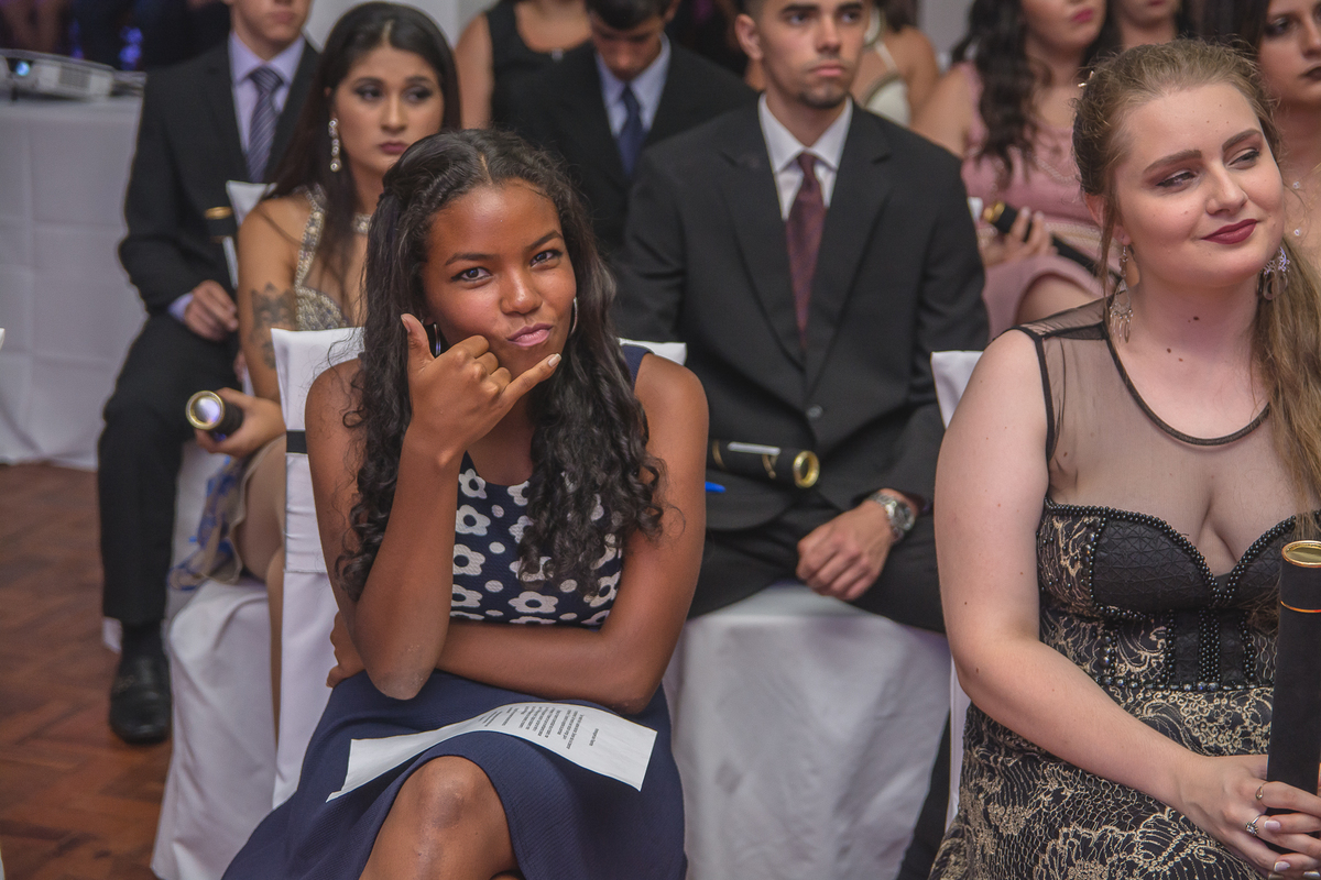 Formanda posando para foto