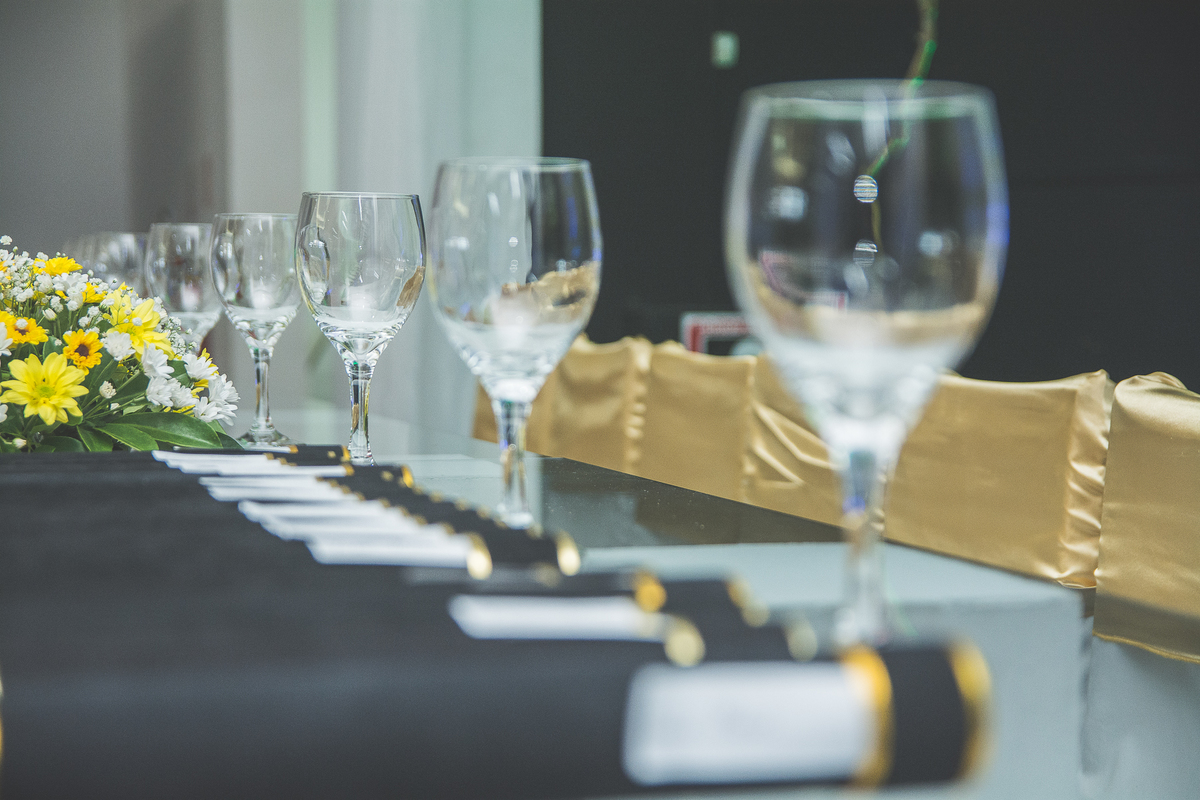 Detalhes das taças com diplomas