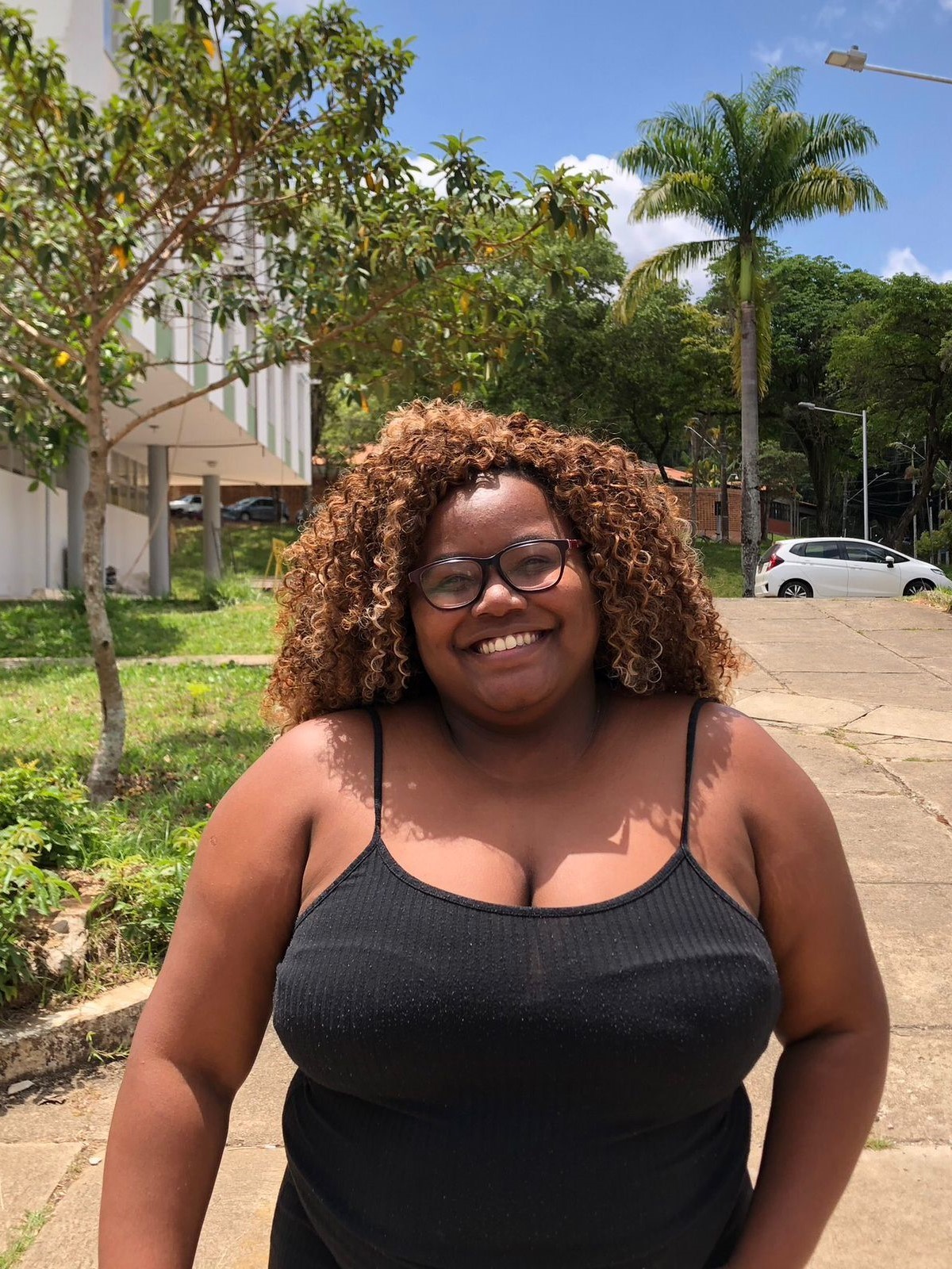 Leydiane Conceição,  doutoranda Economia Doméstica. Fotógrafo: Gabriel Gomes.