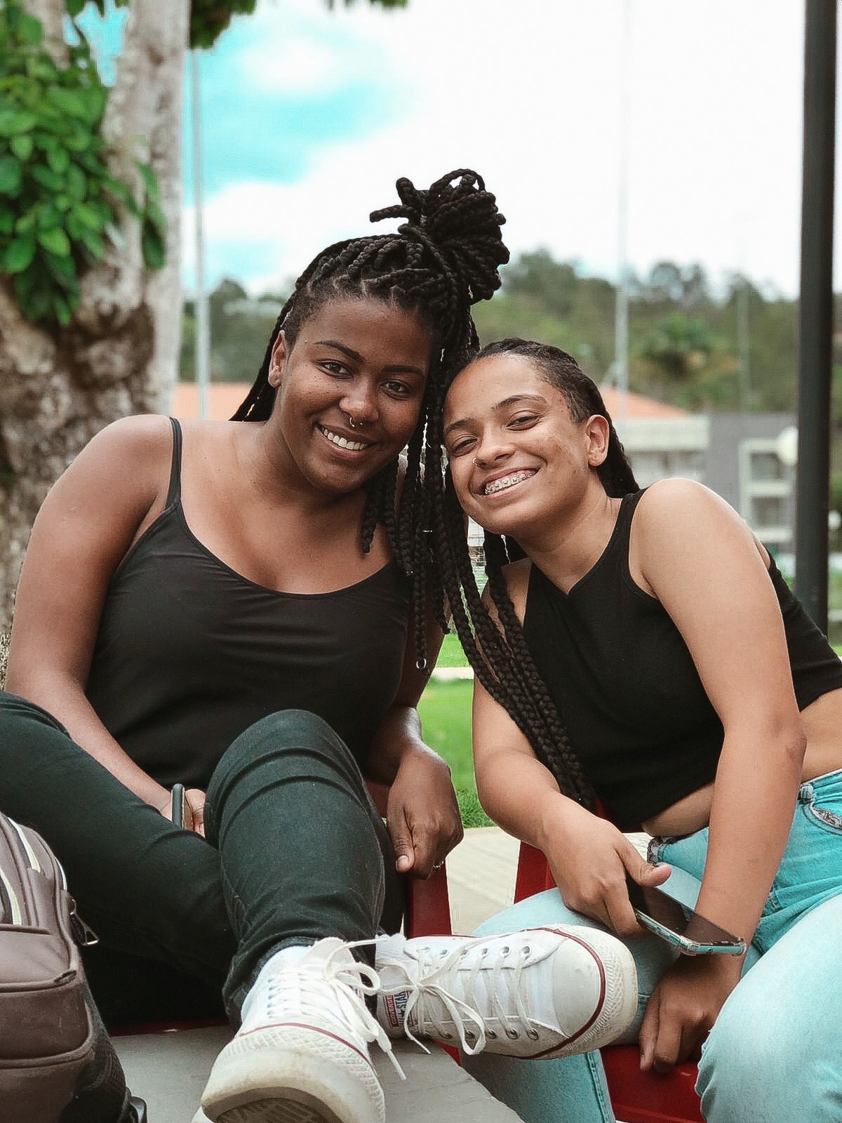 Maria Eduarda Gomes Silva e Maria Lucia Batista - Graduandas em Cooperativismo. Fotógrafa: Maria Eduarda Almeida Sabino
