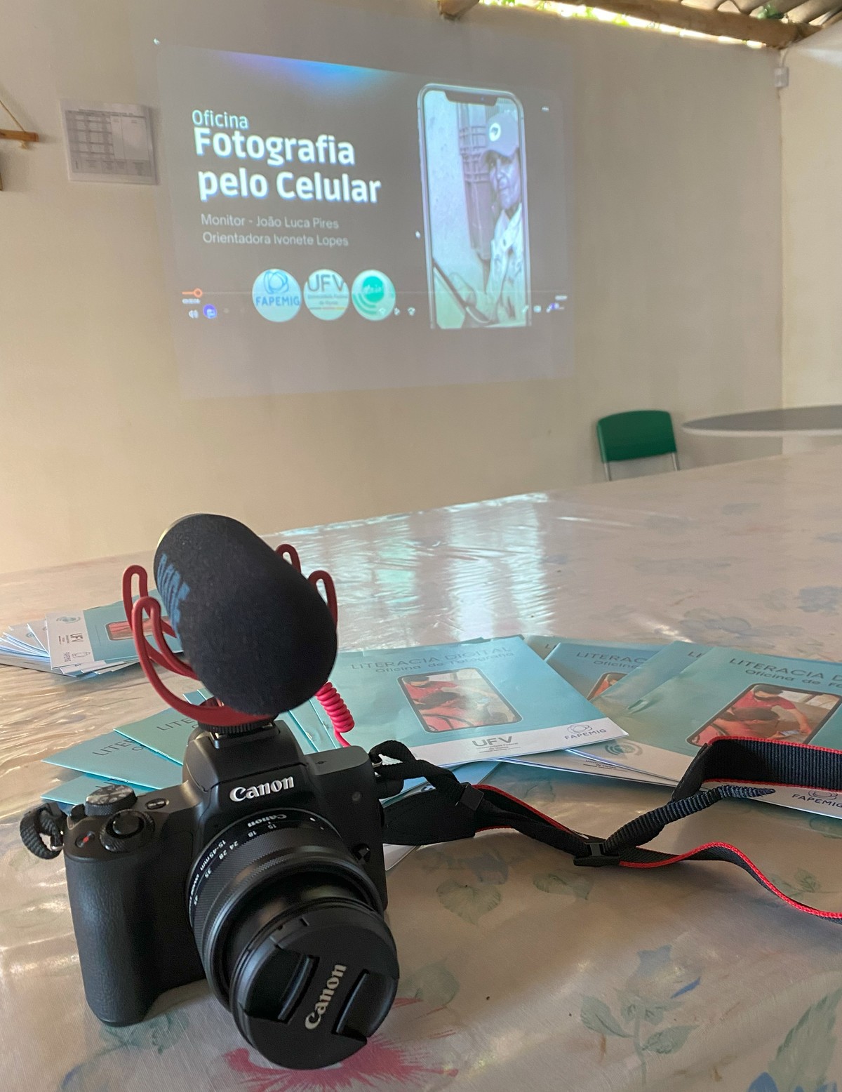 material utilizado para o desenvolvimento da oficina.  