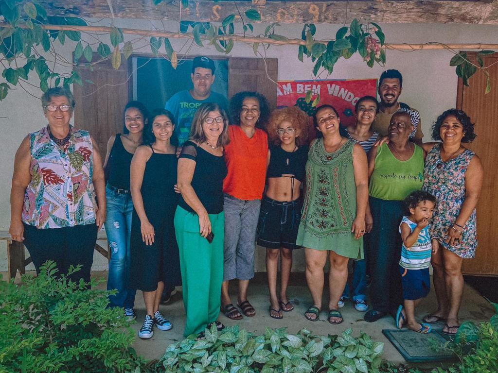 Registro da primeira reunião com os integrantes do Assentamento e AFAGO. 