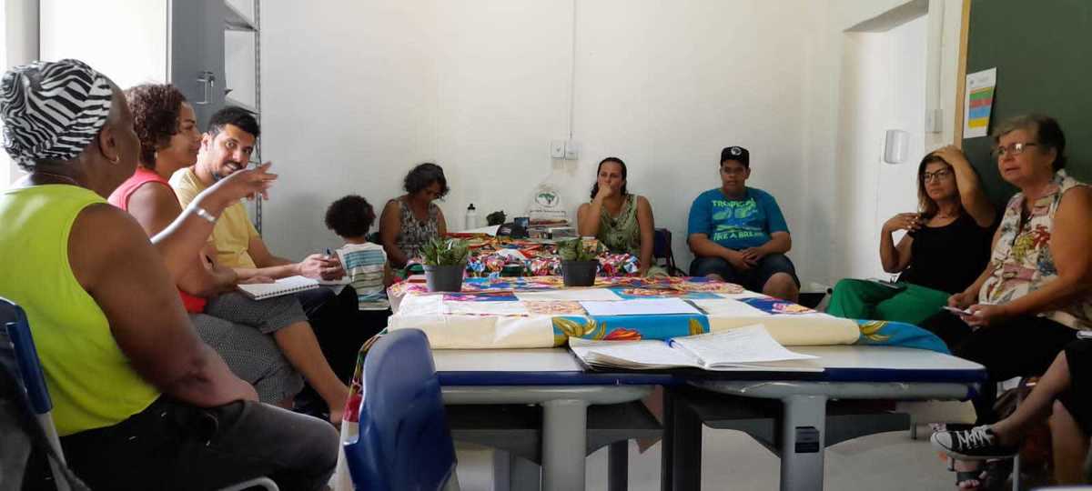 Primeira reunião com os representantes do Assentamento. 