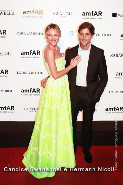 Candice Swanepoel e Hermann Nicoli Foto: Sidney Rodrigues