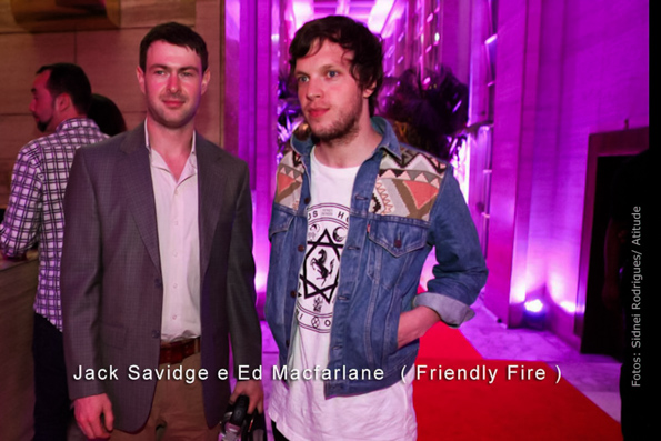 Jack Savidge e Ed Macfarlane  ( Friendly Fire ) Foto: Sidnei Rodrigues