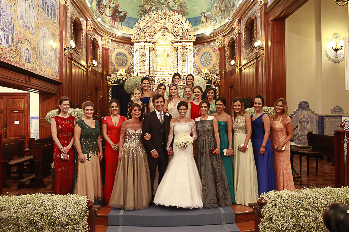 foto oficial da noiva com madrinhas