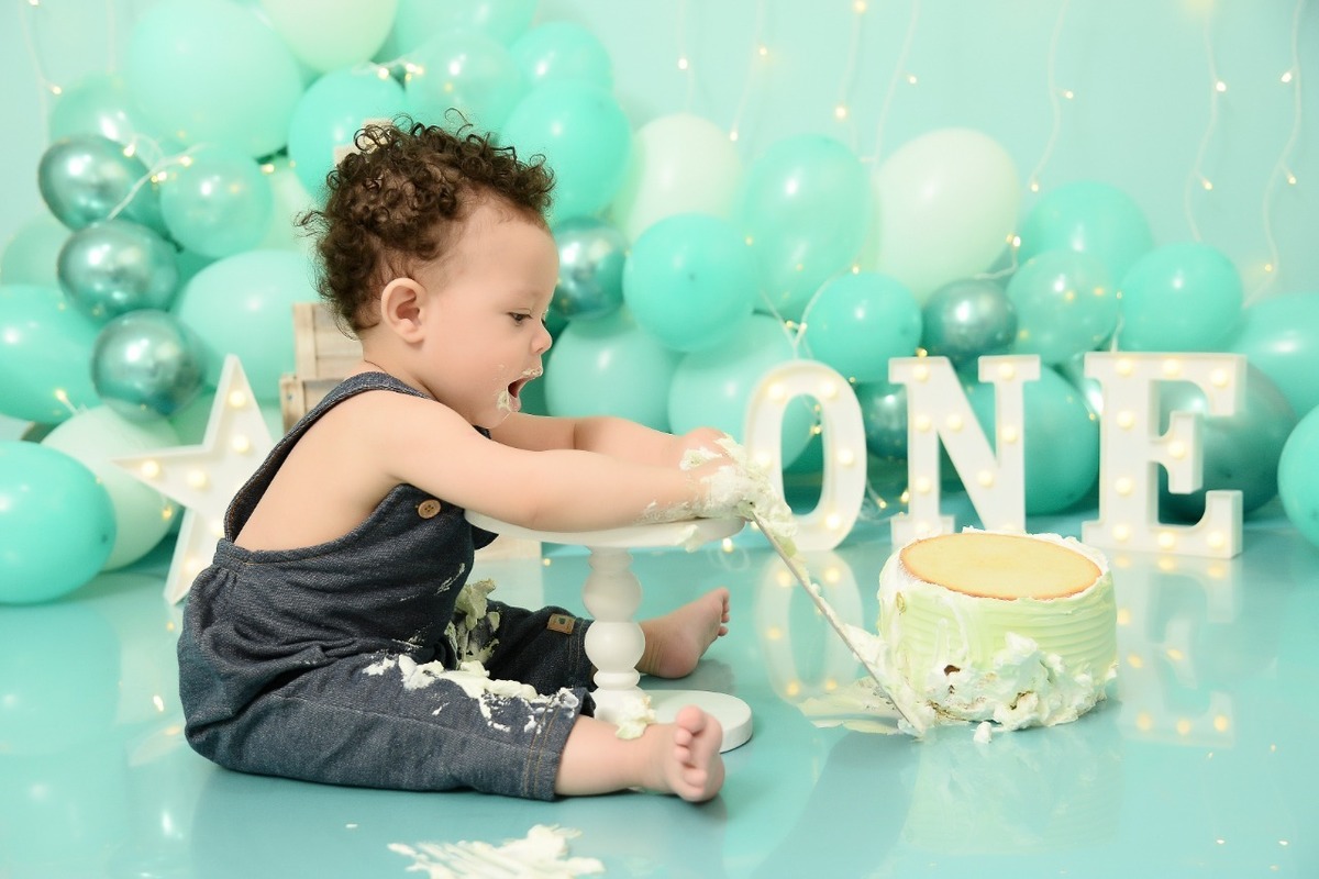 Smash the cake, ensaio do bolo