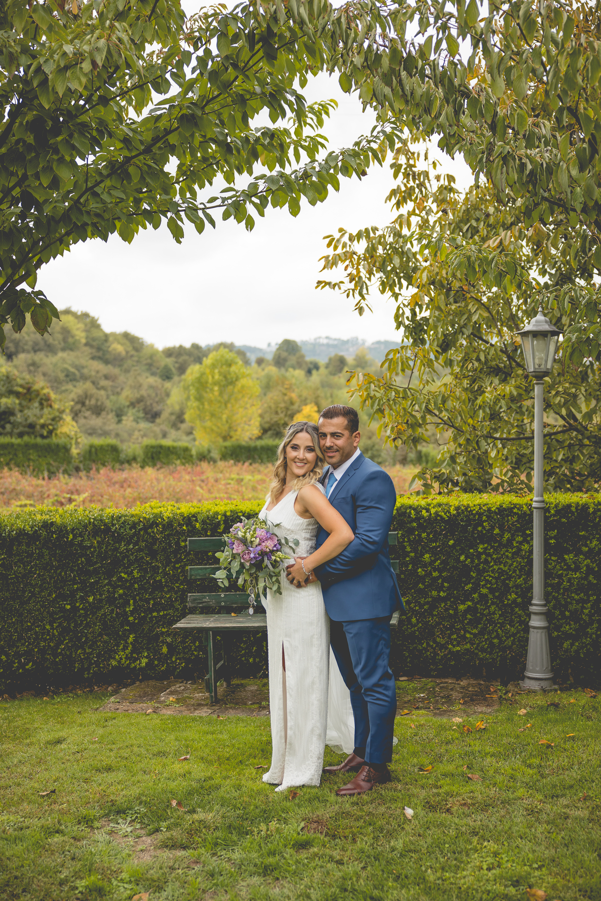 sessão com os noivos, quinta de palmezões, fotos noivos em vinha