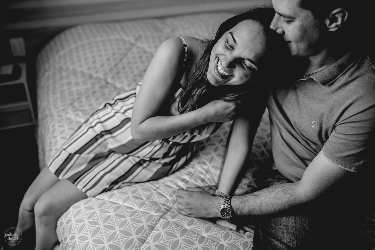 Ensaio pré casamento de Guilherme Santos Fotografia que rolou na cidade de Jaú – SP na própria casa do casal, fotografamos dias antes de seu casamento, dia maravilho com pessoas felizes