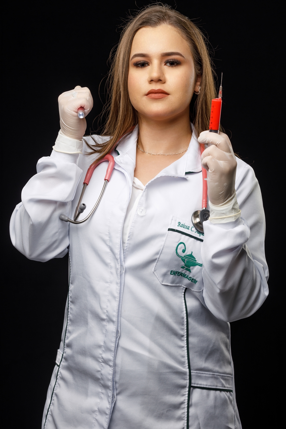 Enfermeira Raissa Augustinhak -  UTP Universidade Tuiuti do Paraná