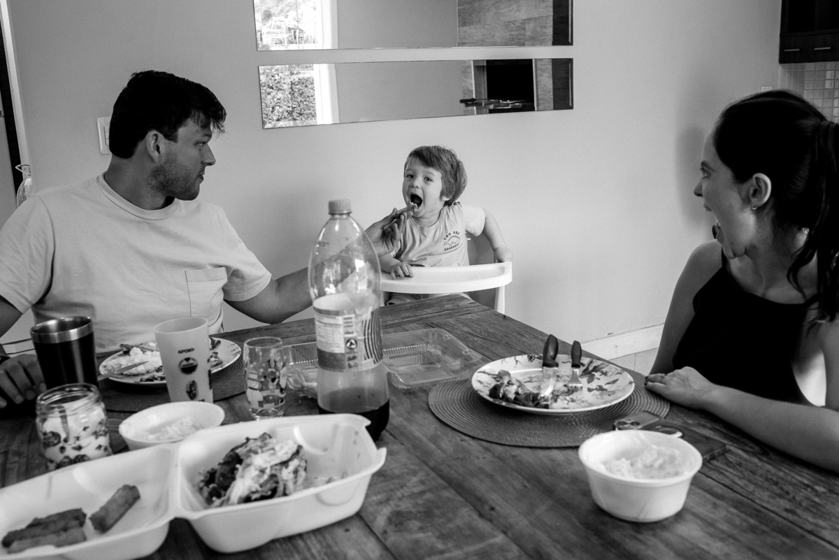 trabalho documental de fotografia em um aniversário infantil