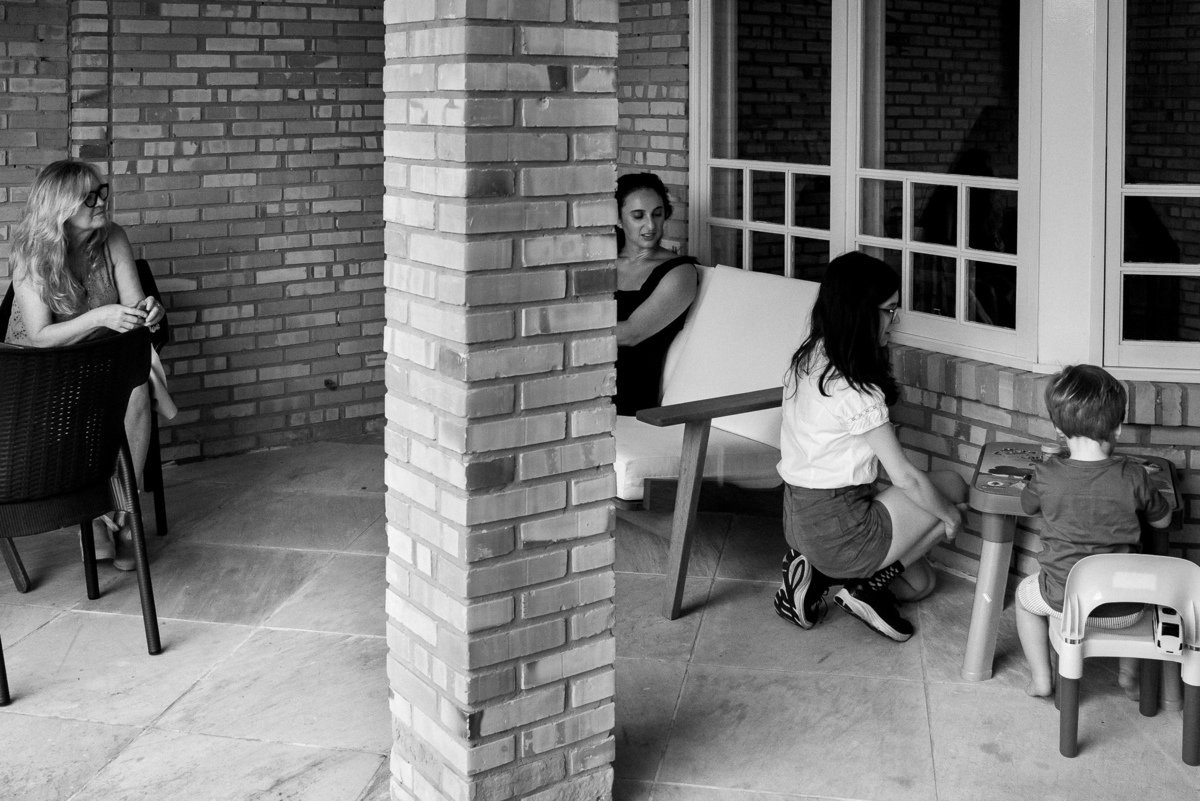 trabalho documental de fotografia em um aniversário infantil
