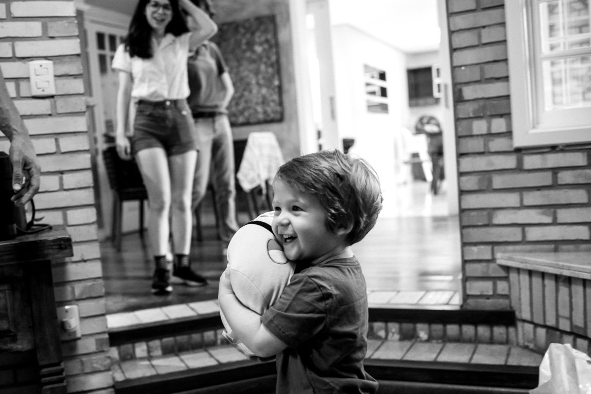 trabalho documental de fotografia em um aniversário infantil