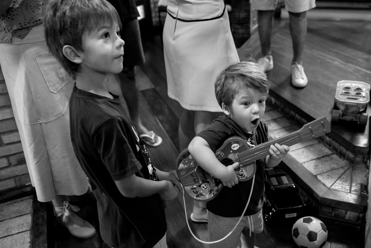 trabalho documental de fotografia em um aniversário infantil