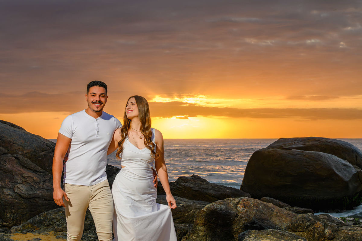 ensaio casal ao amanhecer