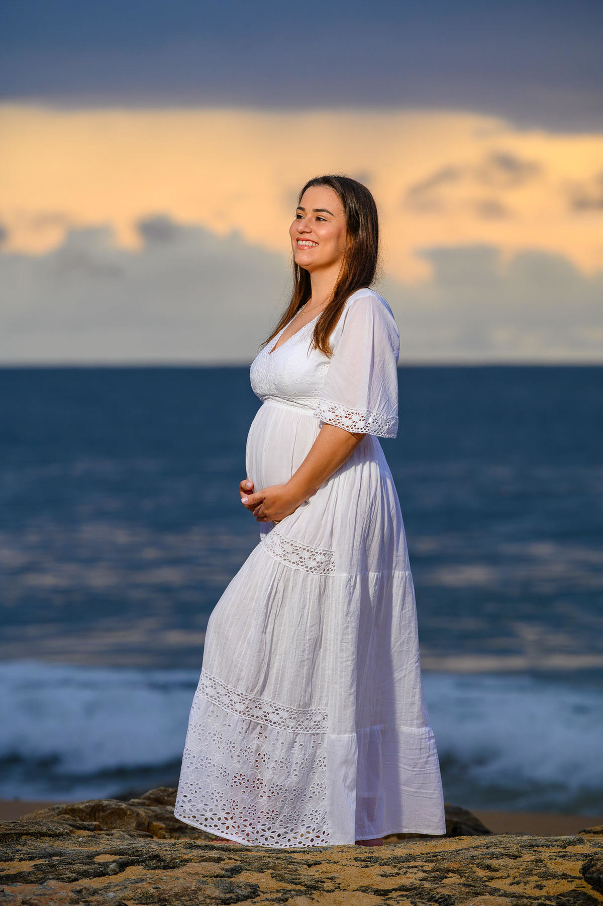 Fotografia de maternidade e família no litoral de SC