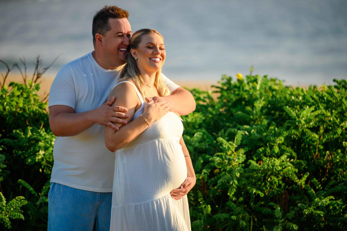 ensaio fotográfico gestante praia balneário camboriú SC, chá de revelação