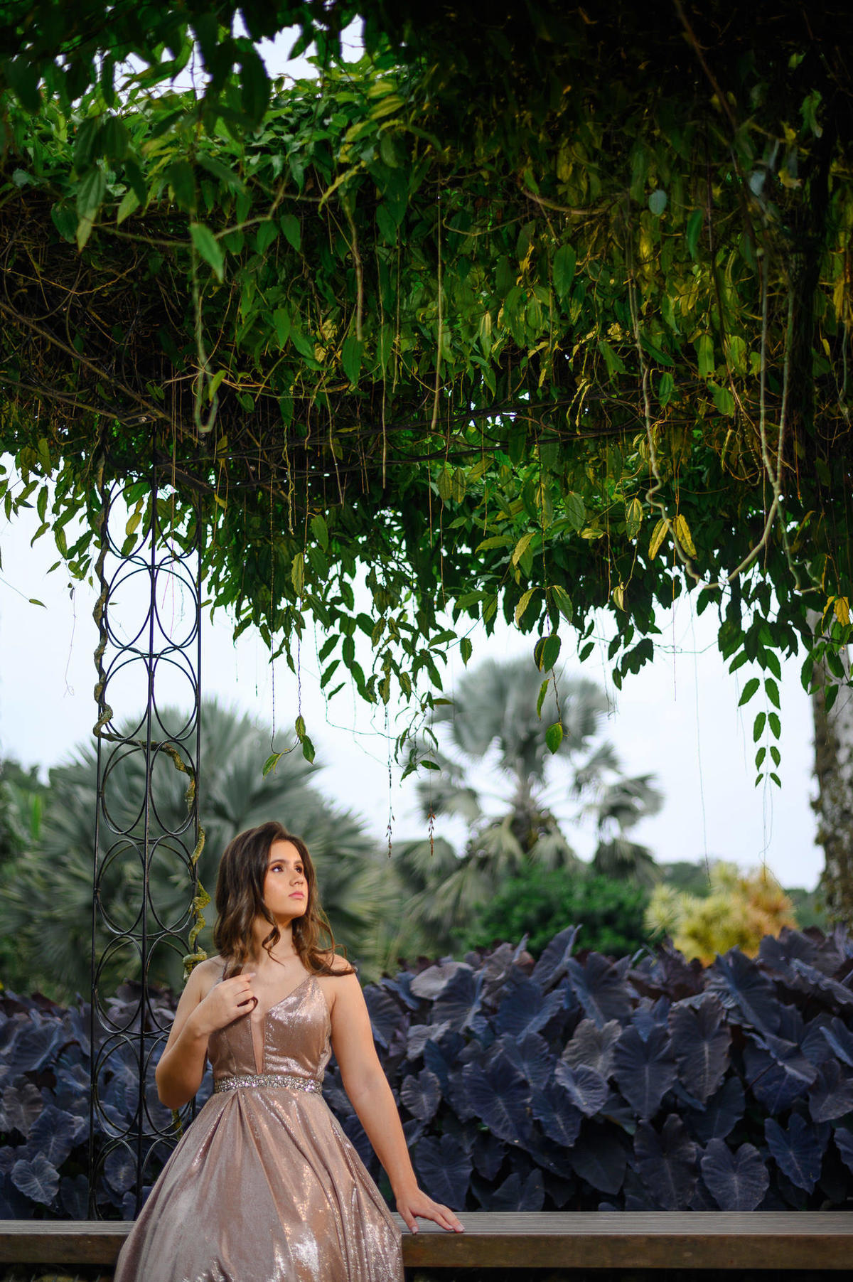 Ensaio de 15 anos da Isabelli Santos no Hemero Jardins como Arte em Joinville SC