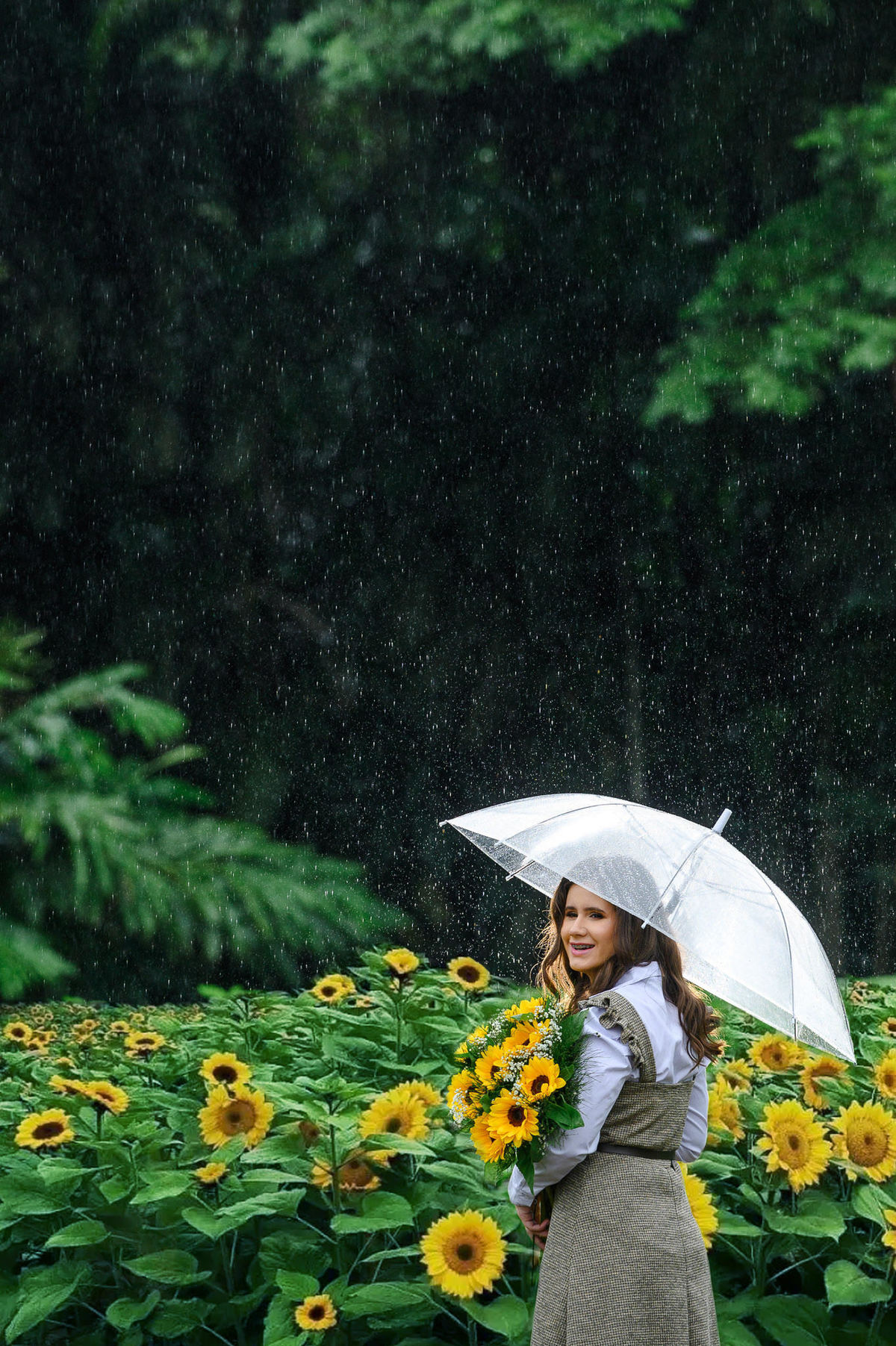 Ensaio de debutante em Joinville SC em meio à natureza no Hemero Jardins como Arte