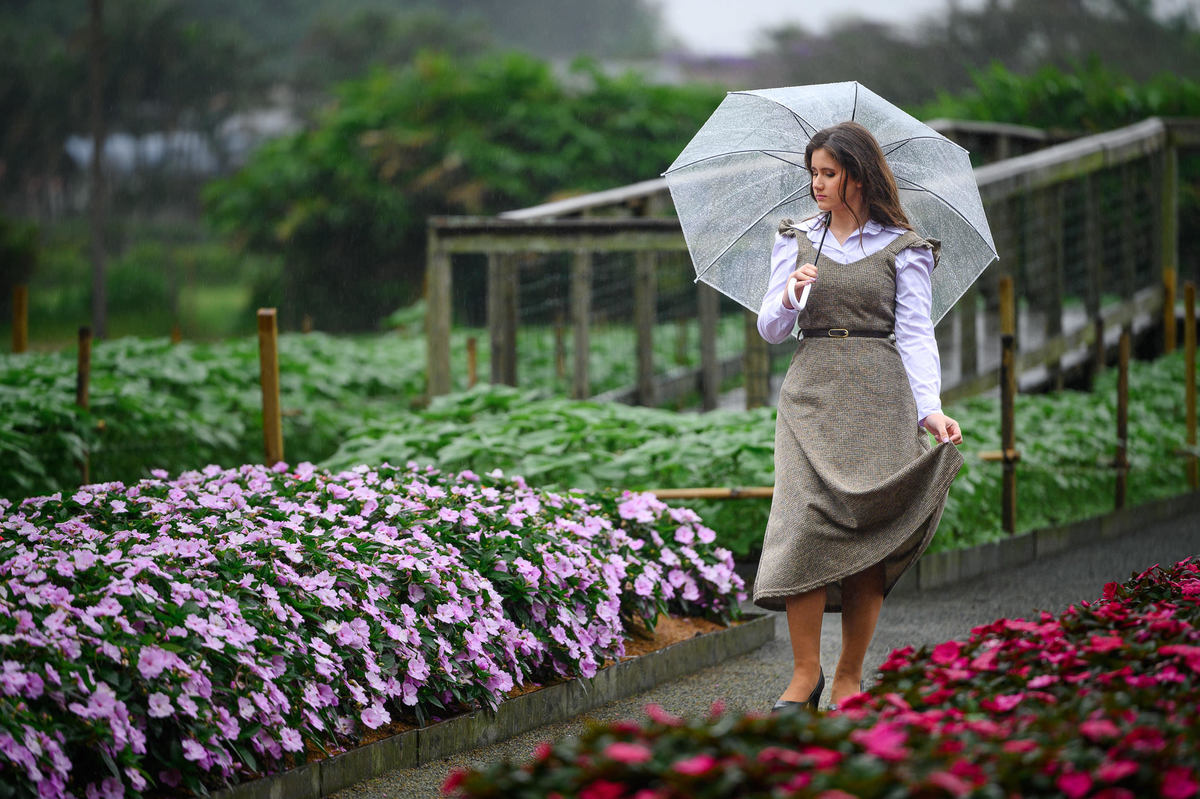 Fotos de 15 anos da Isabelli Santos em jardim artístico no Hemero Joinville SC