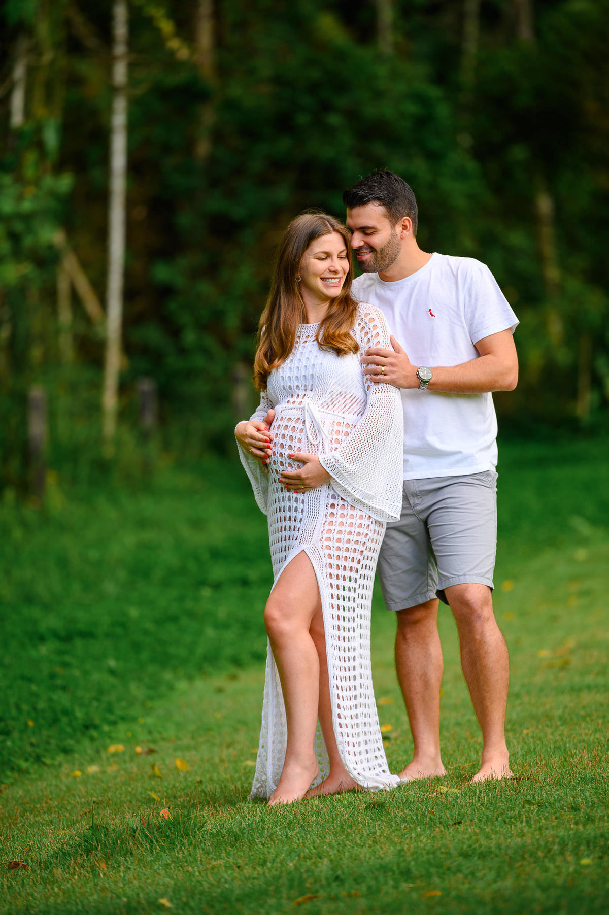 Fotografia de gestante ao ar livre em Porto Belo Santa Catarina