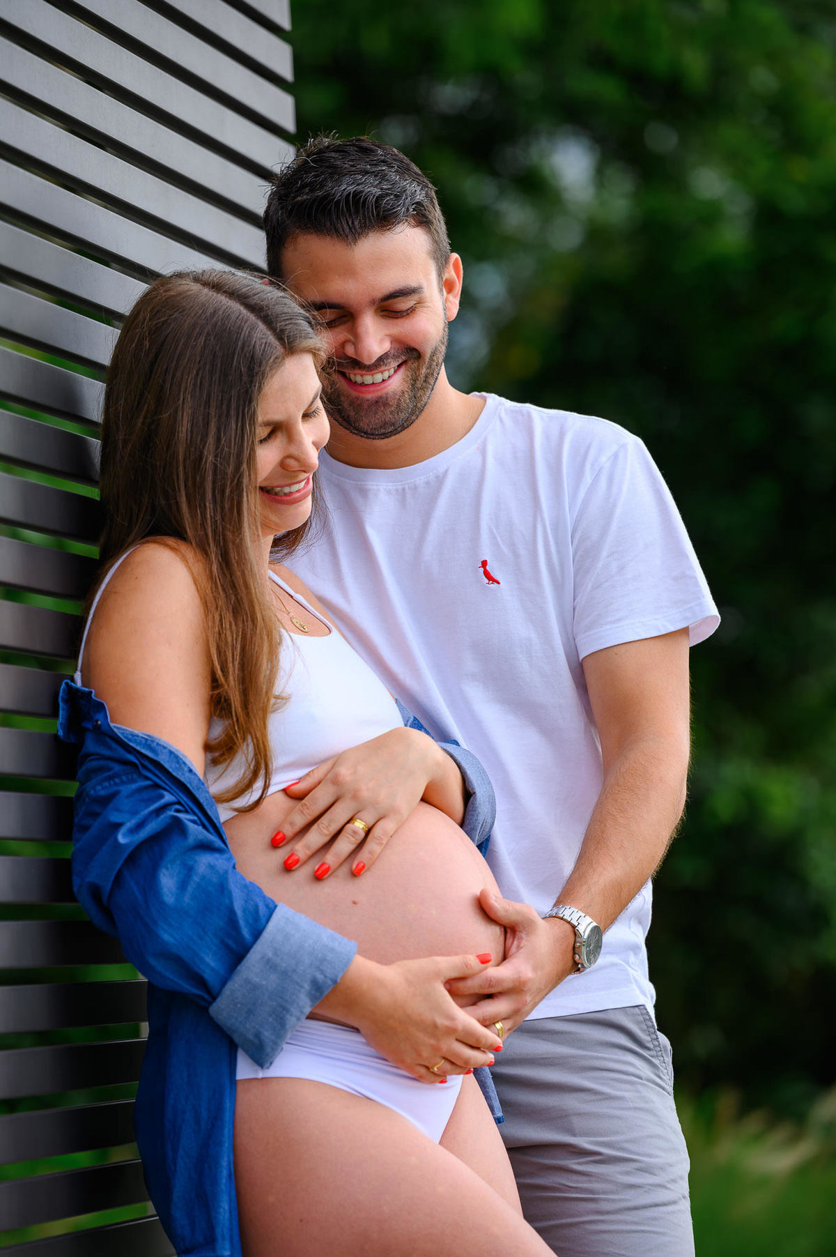 Gestante em ensaio fotográfico no Vivapark Porto Belo SC