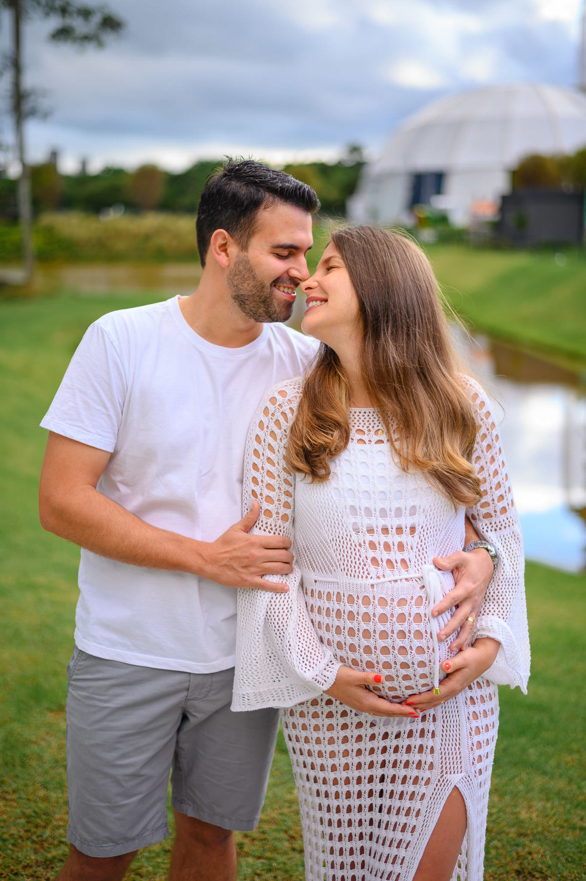 Fotografia de gestante ao ar livre em Porto Belo Santa Catarina