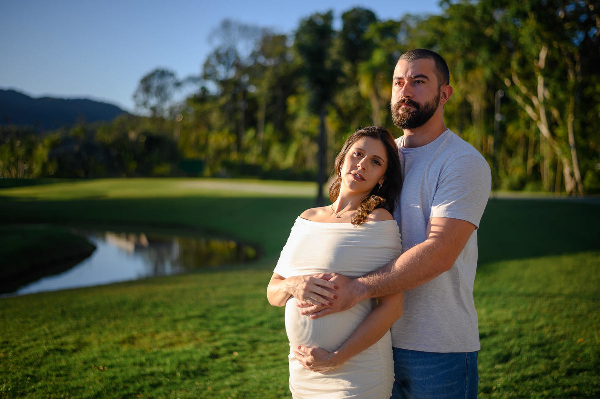 Ensaio gestante no Vivapark em Porto Belo SC