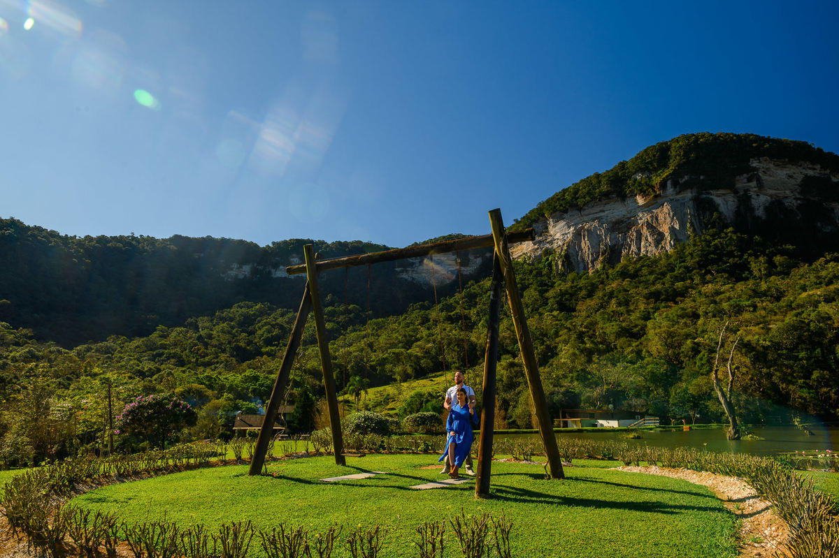 Ensaio gestante no Vale dos Ventos em Rio dos Cedros SC