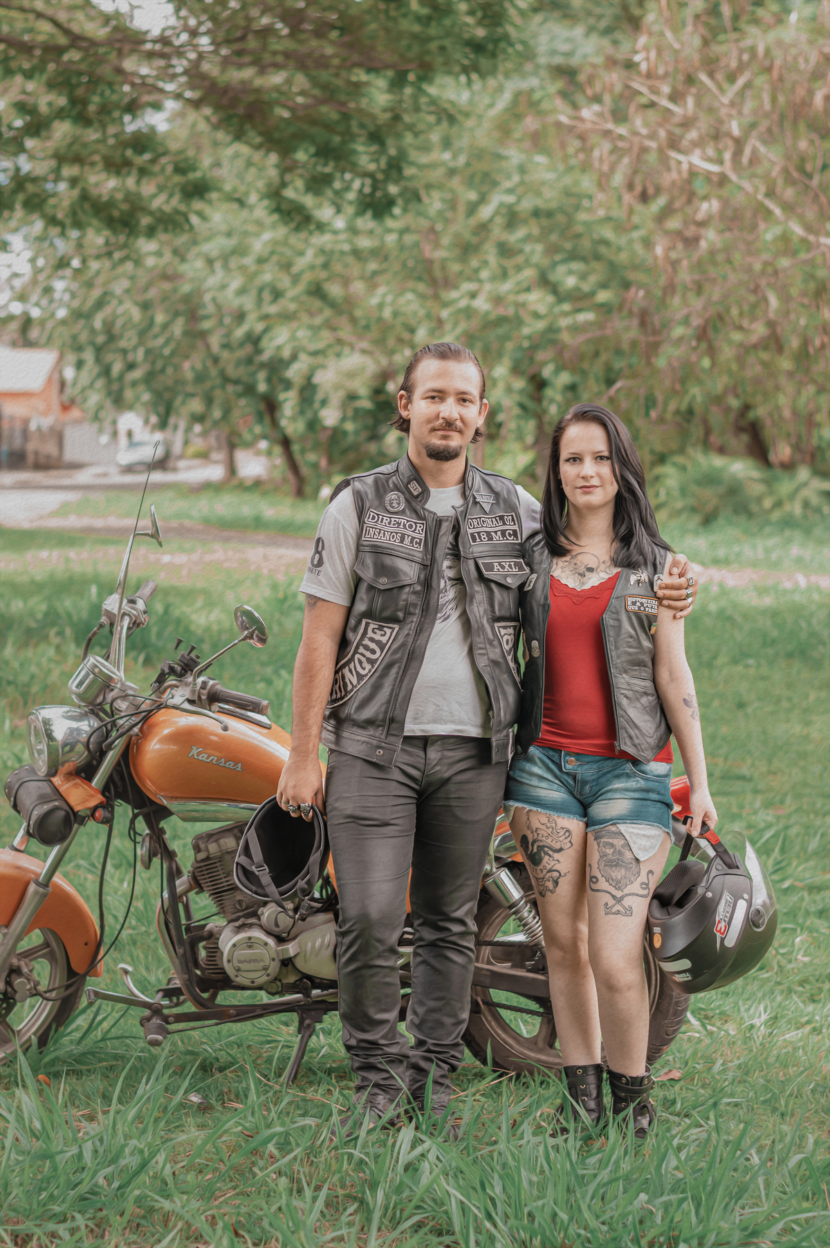 fotografia-casal-motociclistas
