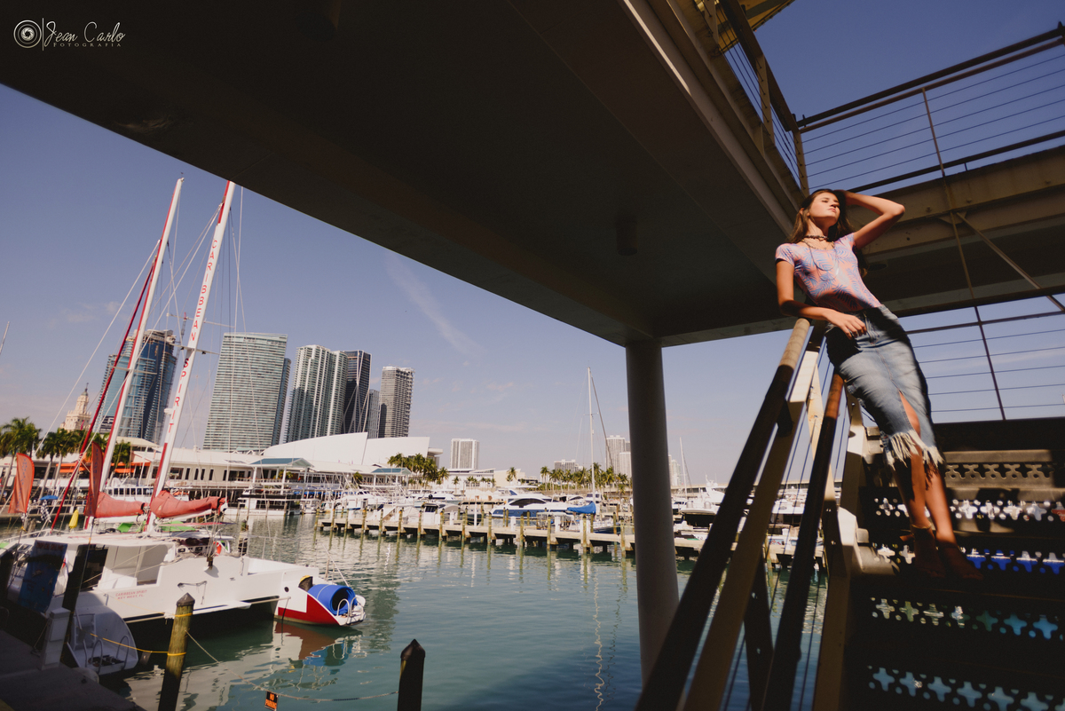 fotografia na marina de miami