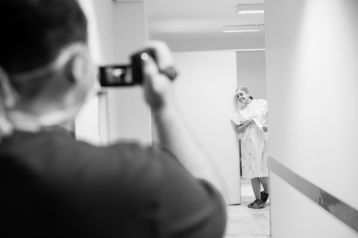 pai filmando