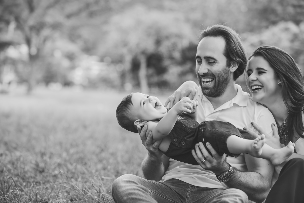 pai carregando o bebê