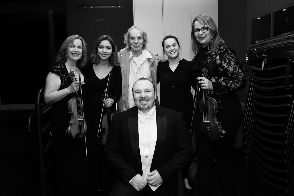 maestro e violinistas