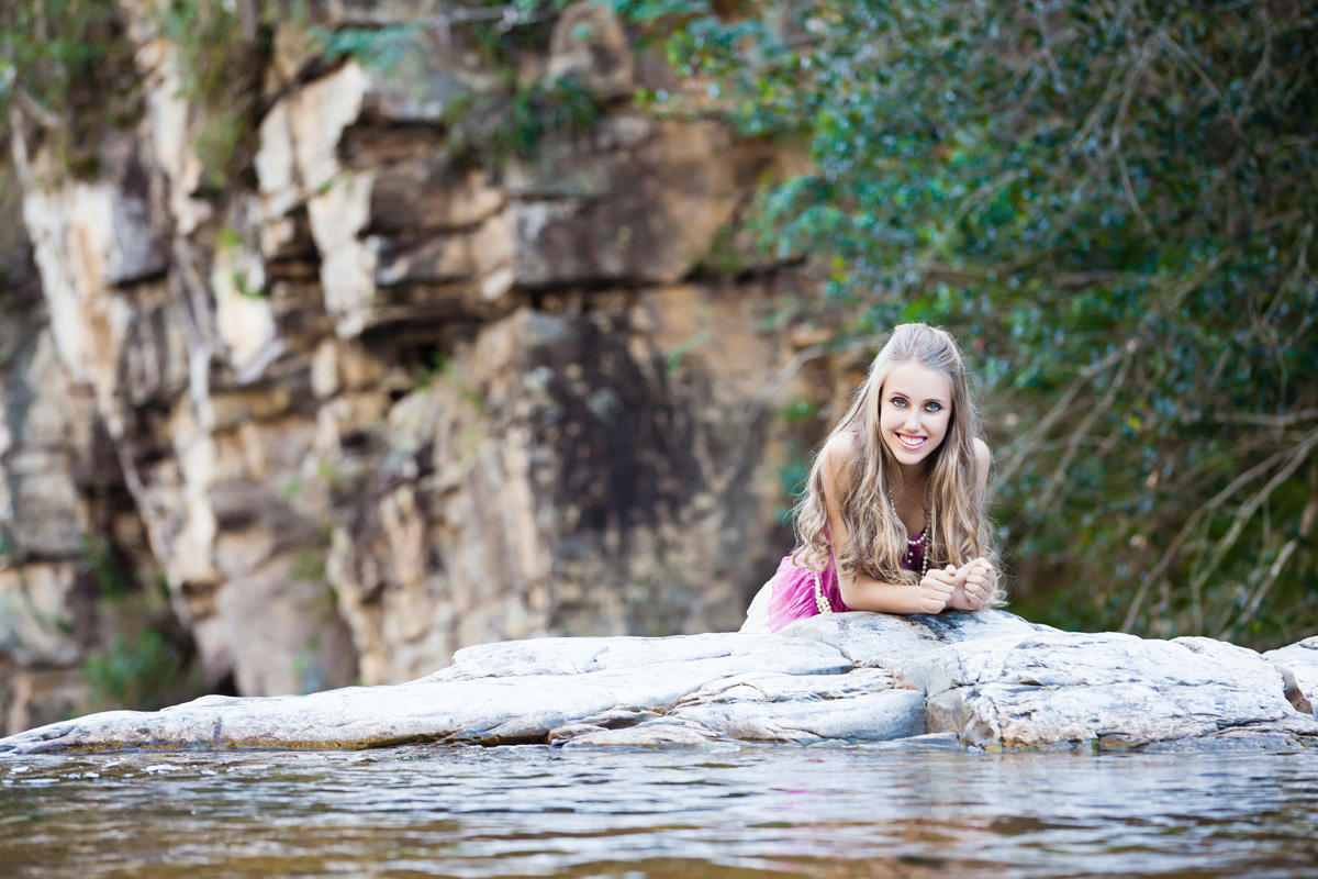 adolescente na água