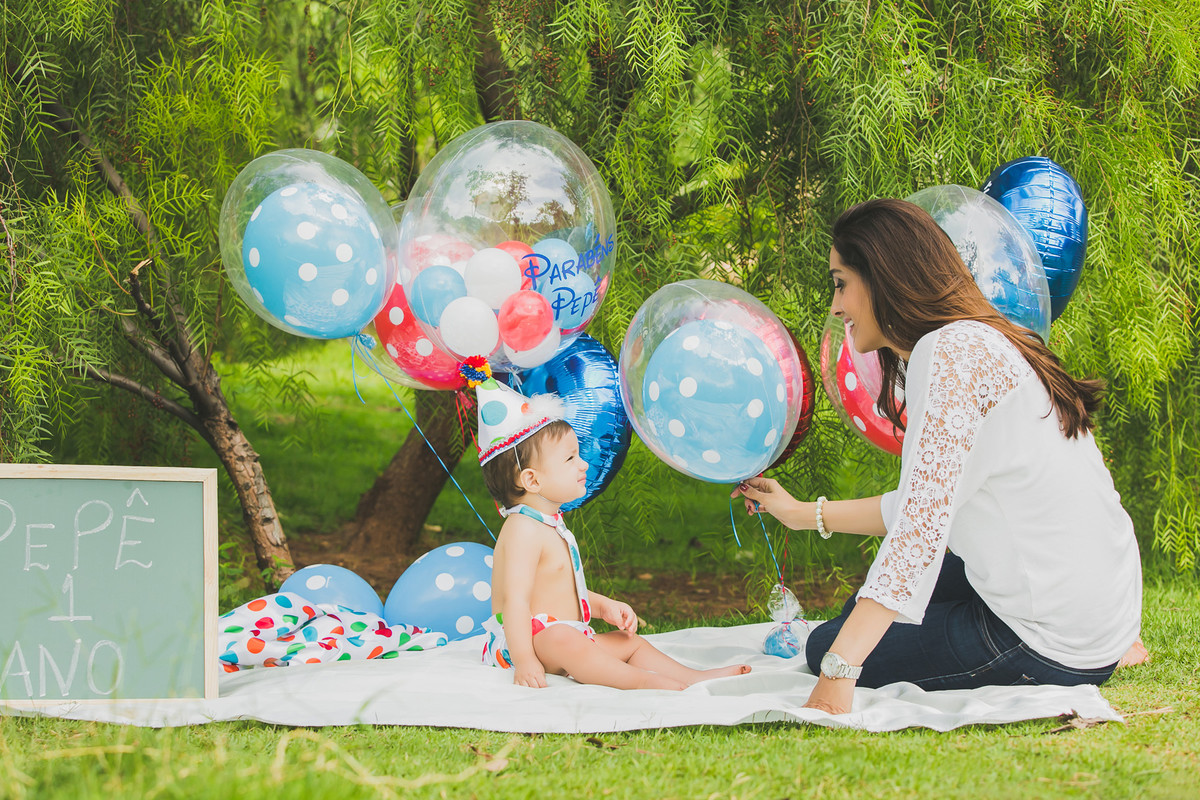 criança antes da festa
