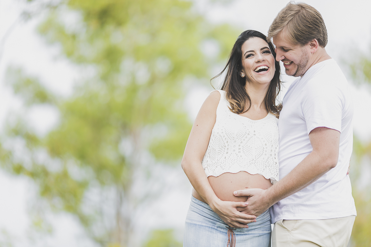 mamãe e papai sorrindo