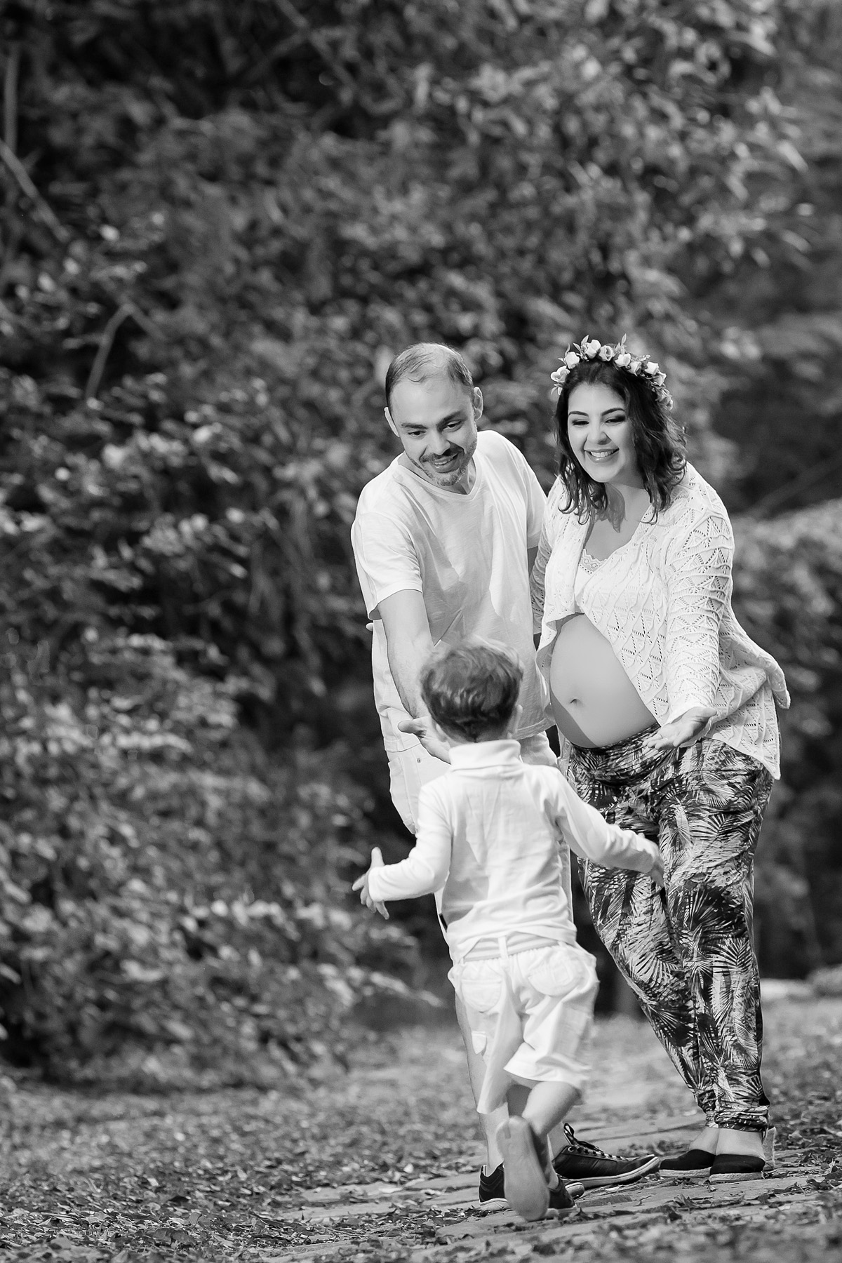 famílía durante fotos