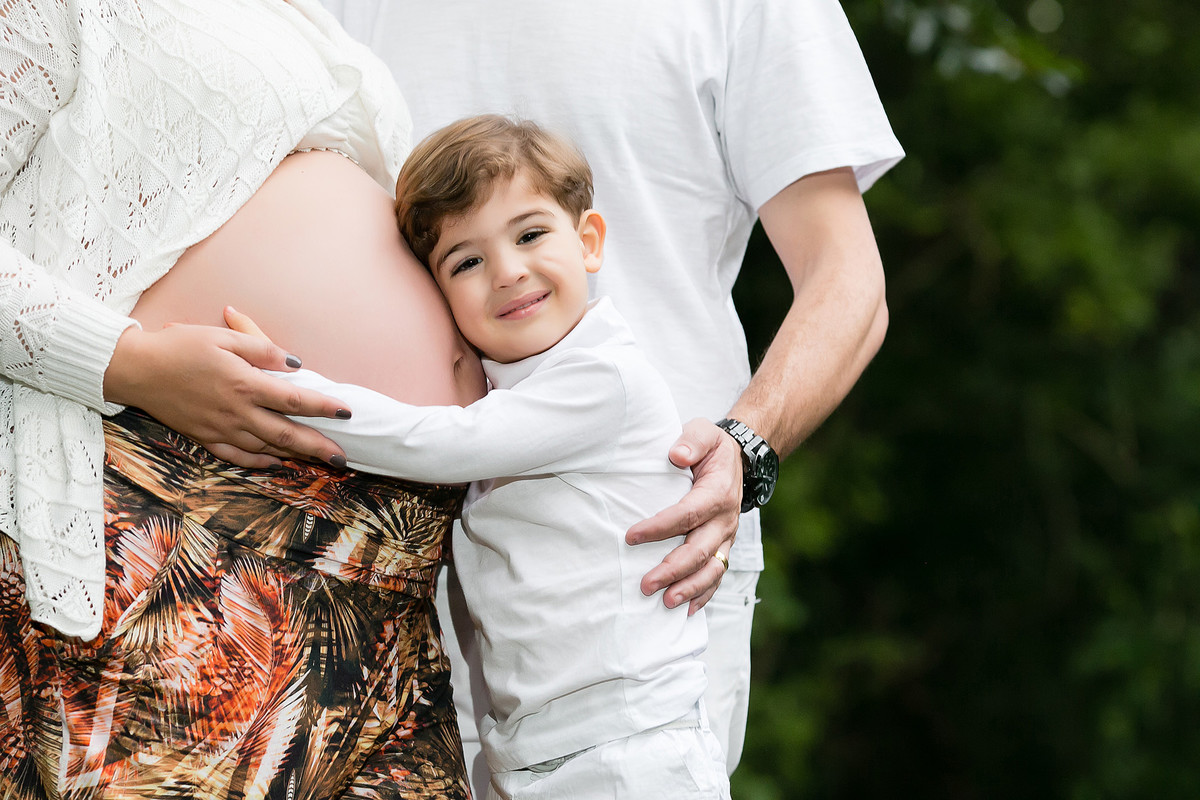 filho sendo carinhoso