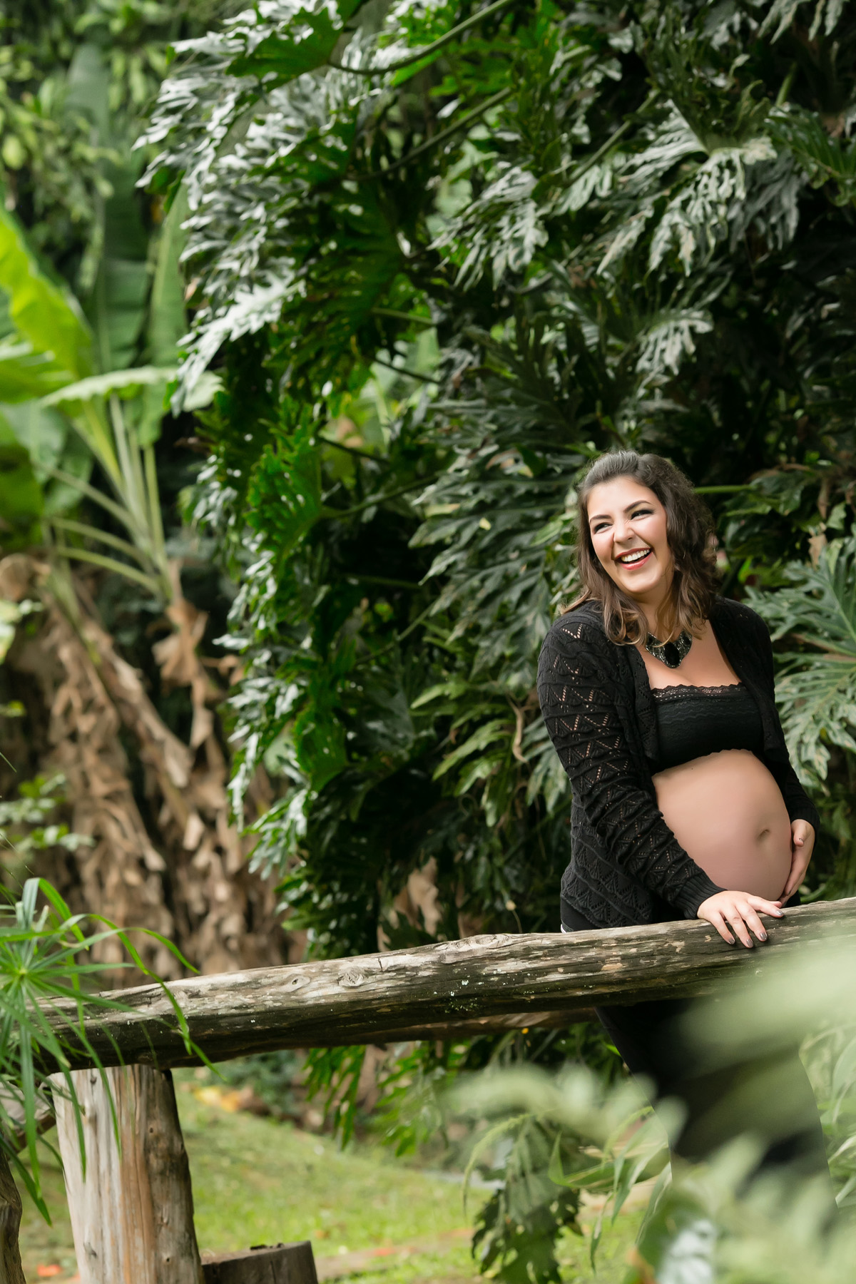mamãe sorrindo muito