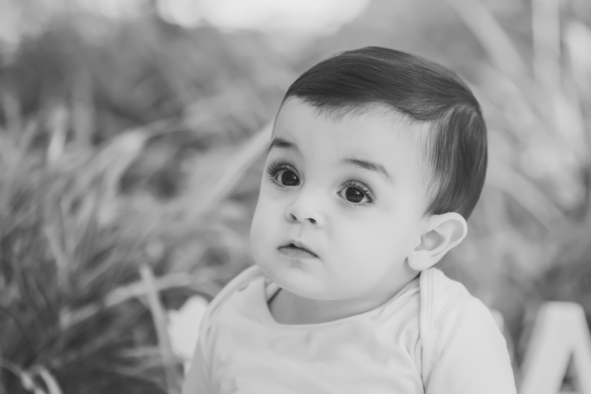 retrato em preto e branco