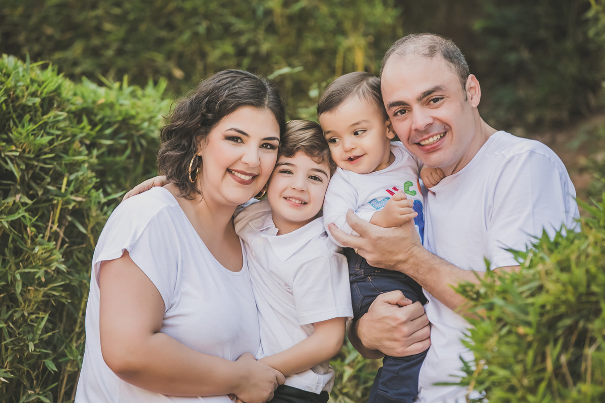 família em ensaio externo