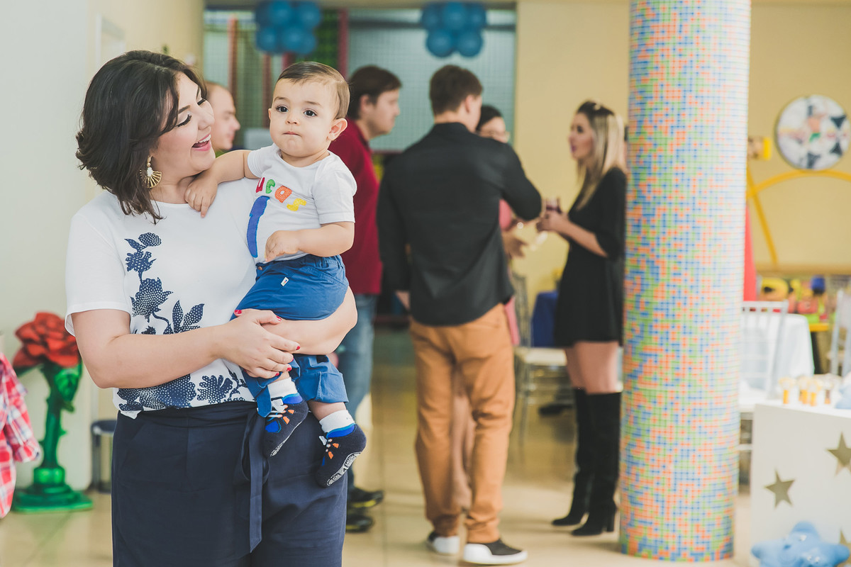 durante a festa de 1 aninho