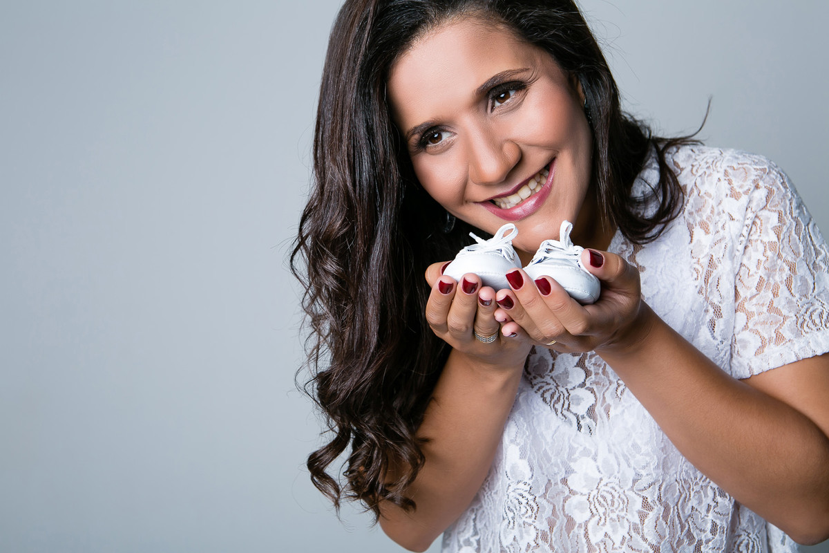 mamãe e o sapatinho do filho