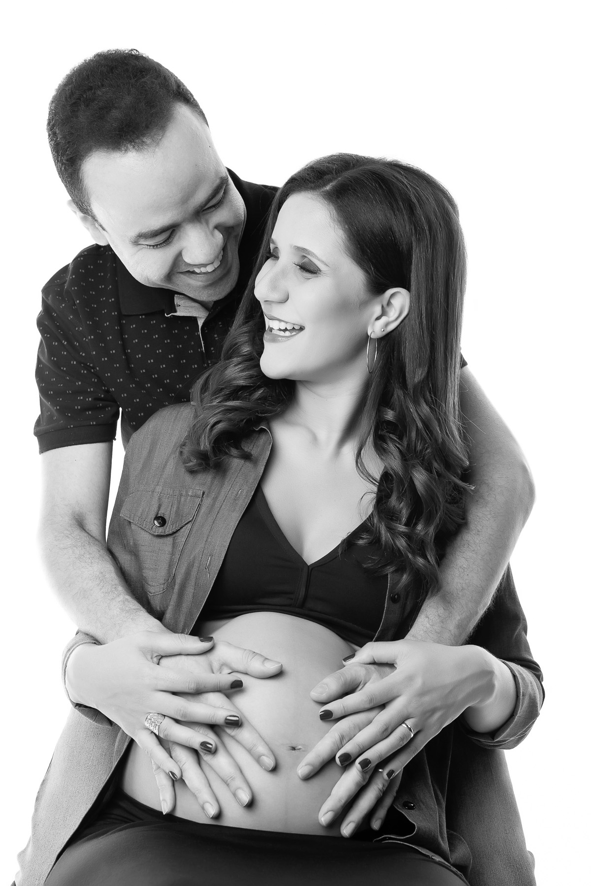 felicidade no ensaio fotográfico