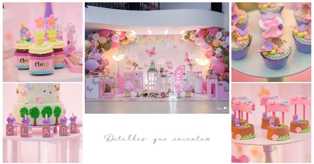 Que decoração linda! 
Cada lembrancinha personalizada mais linda do que a outra