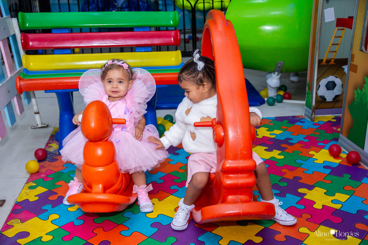 Decoração Jardim de Borboletas Clara 1 ano brincando Taquara RJ