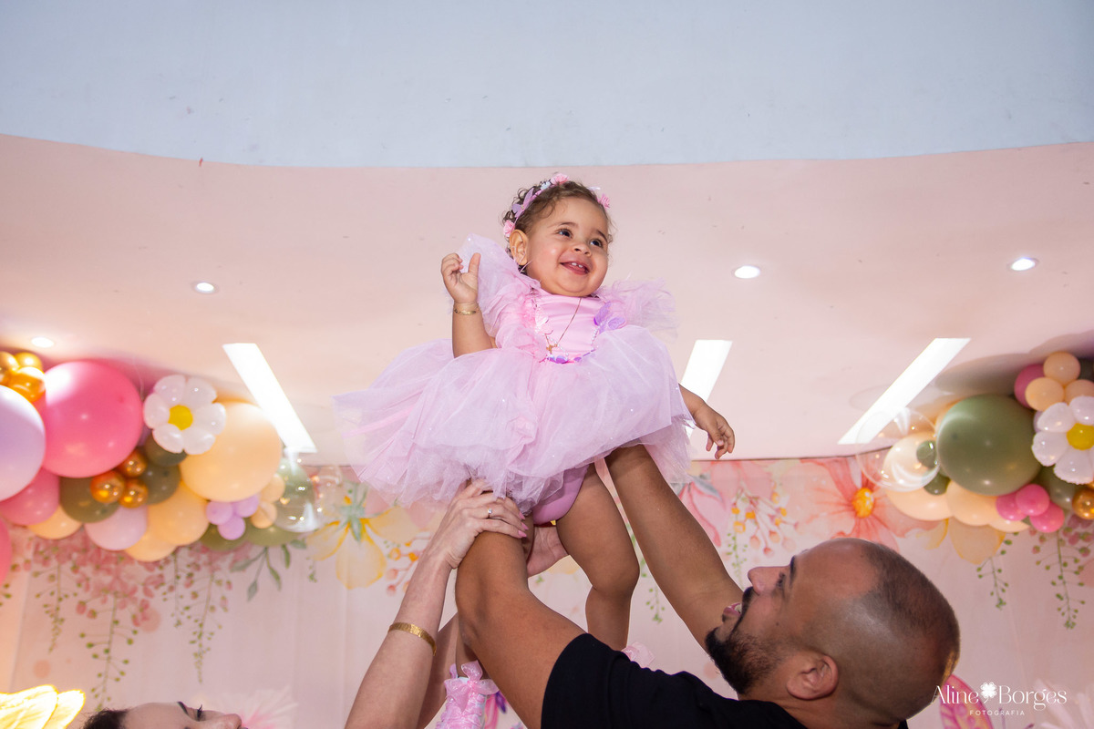 Decoração Jardim de Borboletas Clara 1 ano Taquara RJ