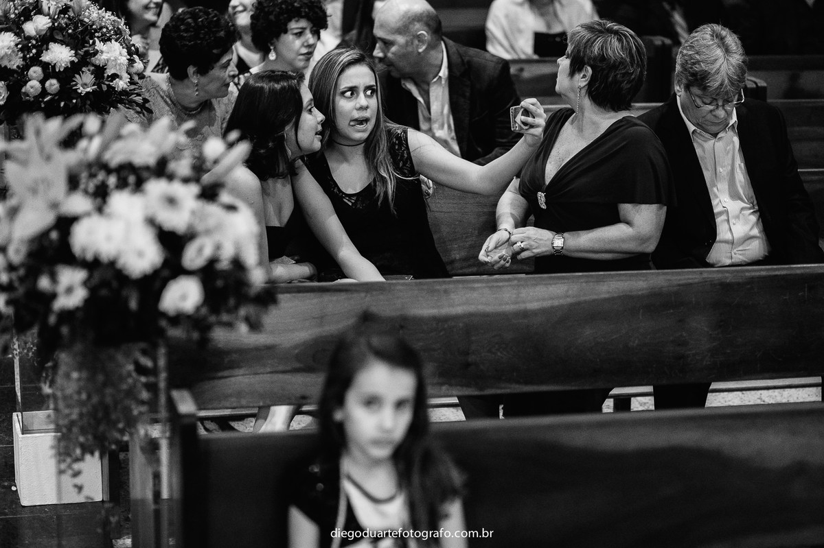 selfie no casamento,  casamento na igreja católica, fotógrafo de casamento RJ, Tijuca, fotógrafo criativo, Rio de janeiro