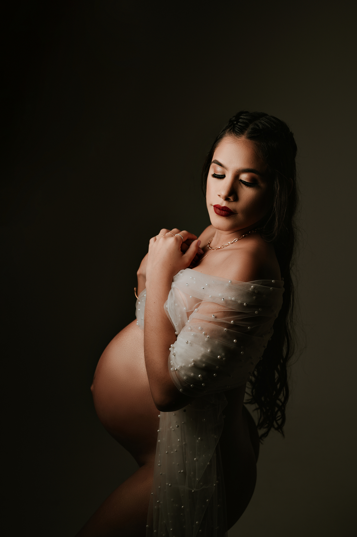 Ensaio Gestante Estúdio - Akleinefotografias